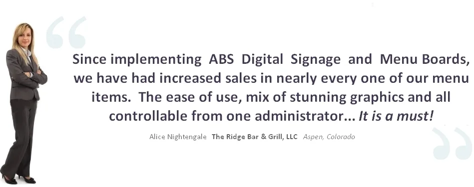 WinRest HD Digital Signage customer testimonials and restaurant POS success stories